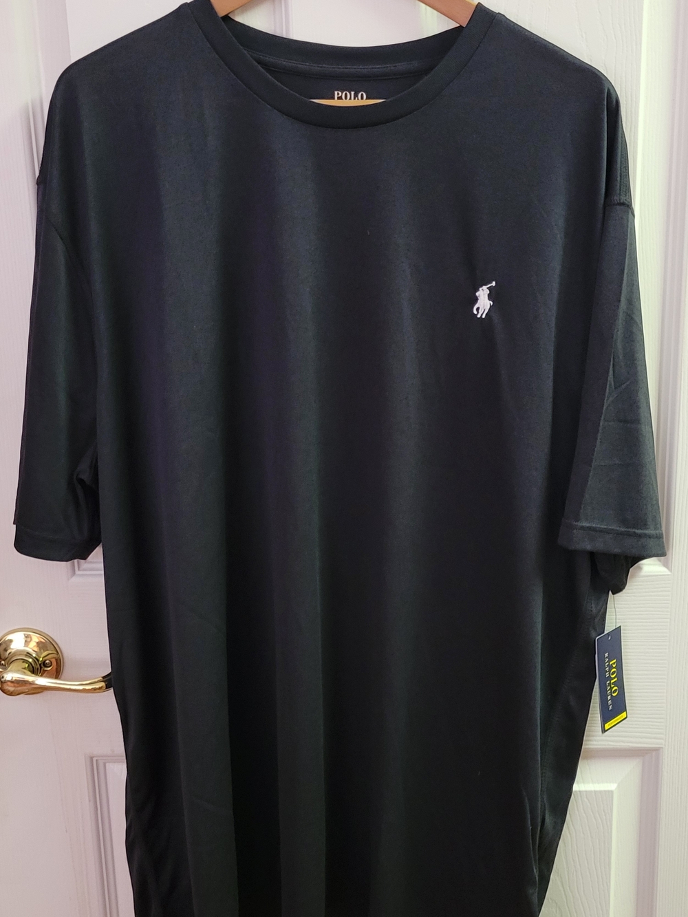 Polo by Ralph Lauren Black Short-Sleeve Crew Tee with White Polo Pony